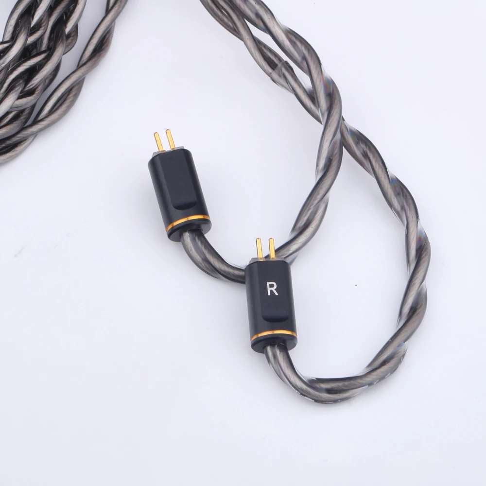 PULA 4-core thick headphone cable IEM earphone cable OCC+OFC MMCX/0.78 dual pin earphone cord