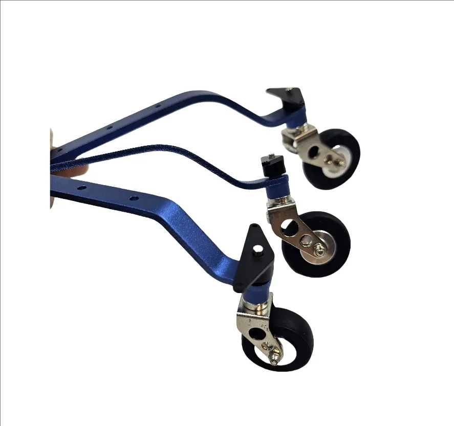 Jeu de roues de train d'atterrissage arrière en plaque d'aluminium, pour moteur à essence 26CC/30CC/40CC/50CC/63CC/80CC, modèle d'avion RC