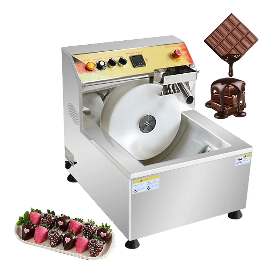 

NP344 Electric Chocolate Melting Tempering Machine Hot Chocolate Heater Melter Pot Commercial Chocolate Fountain Machine 600W