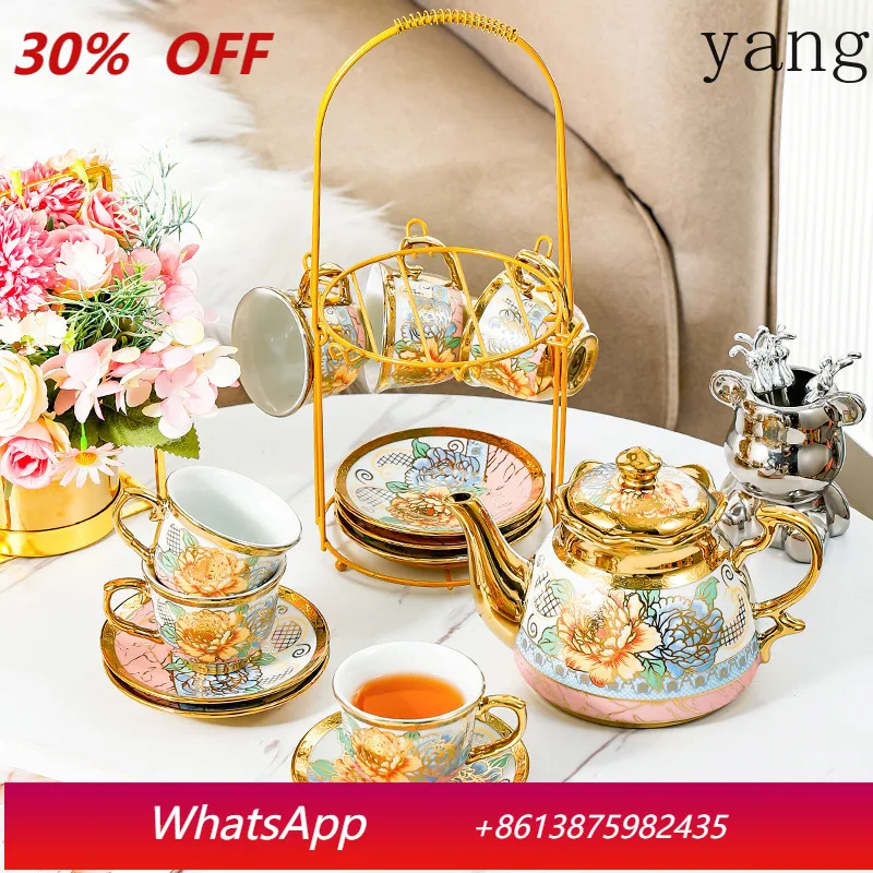 

LMM high value retro high sense exquisite high-end tea set ceramic coffee cup set