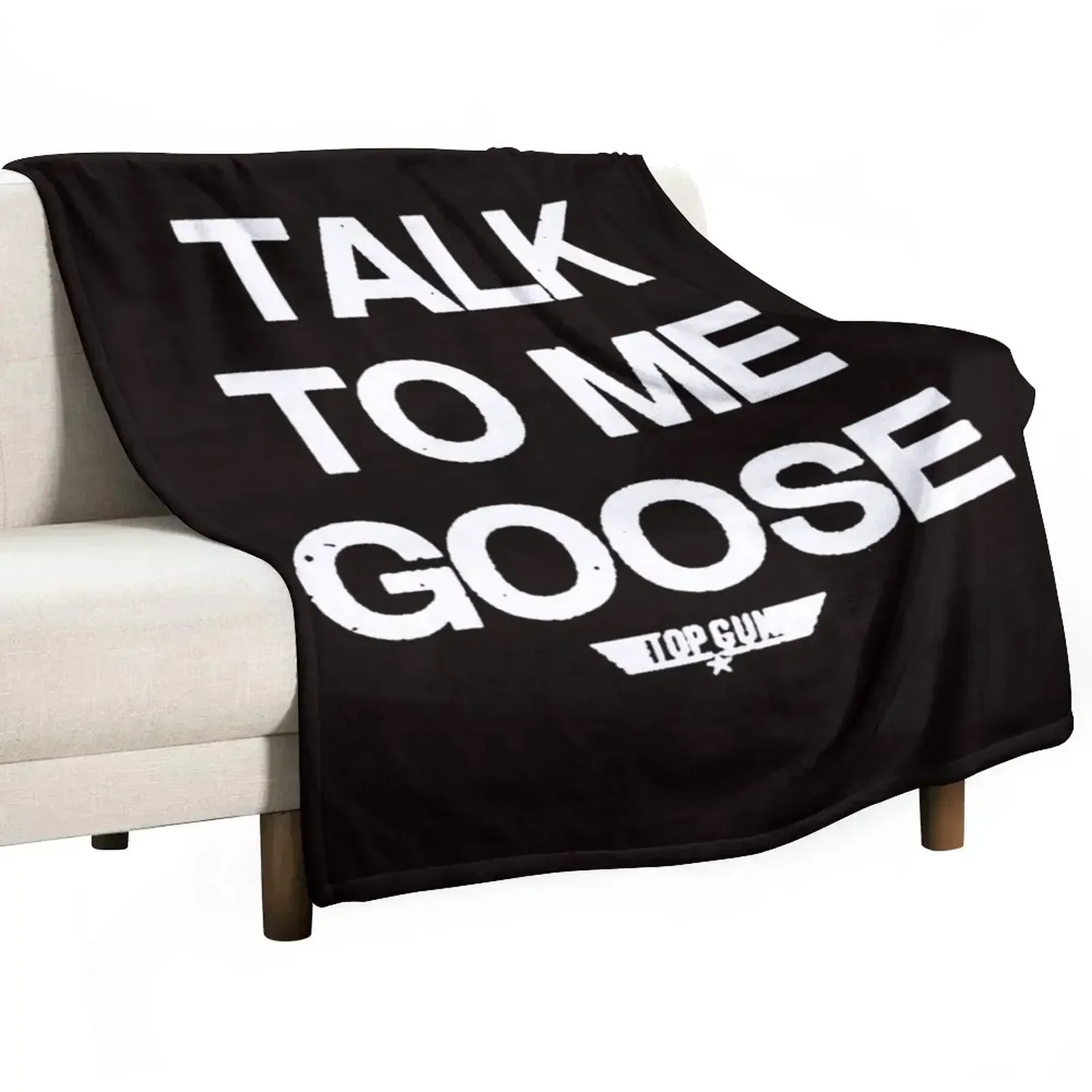Talk To Me Goose Throw Blanket Picnic Plaid Beach Warm for winter Extra Large Throw Blankets