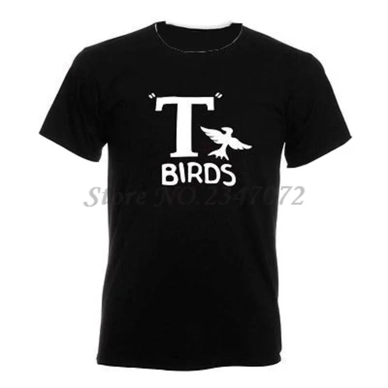 T Birds Ringer T Shirt Grease Travolta Olivia Newton John