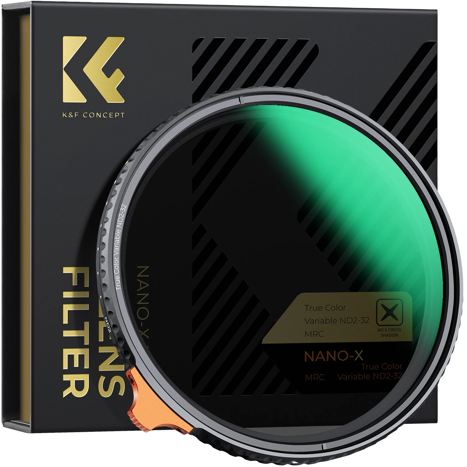 

K&F CONCEPT True Color Variable ND2-32 (1-5 Stops) Lenses Filter 28 Multi-Layer Adjustable Neutral Density Filter Nano-X Series