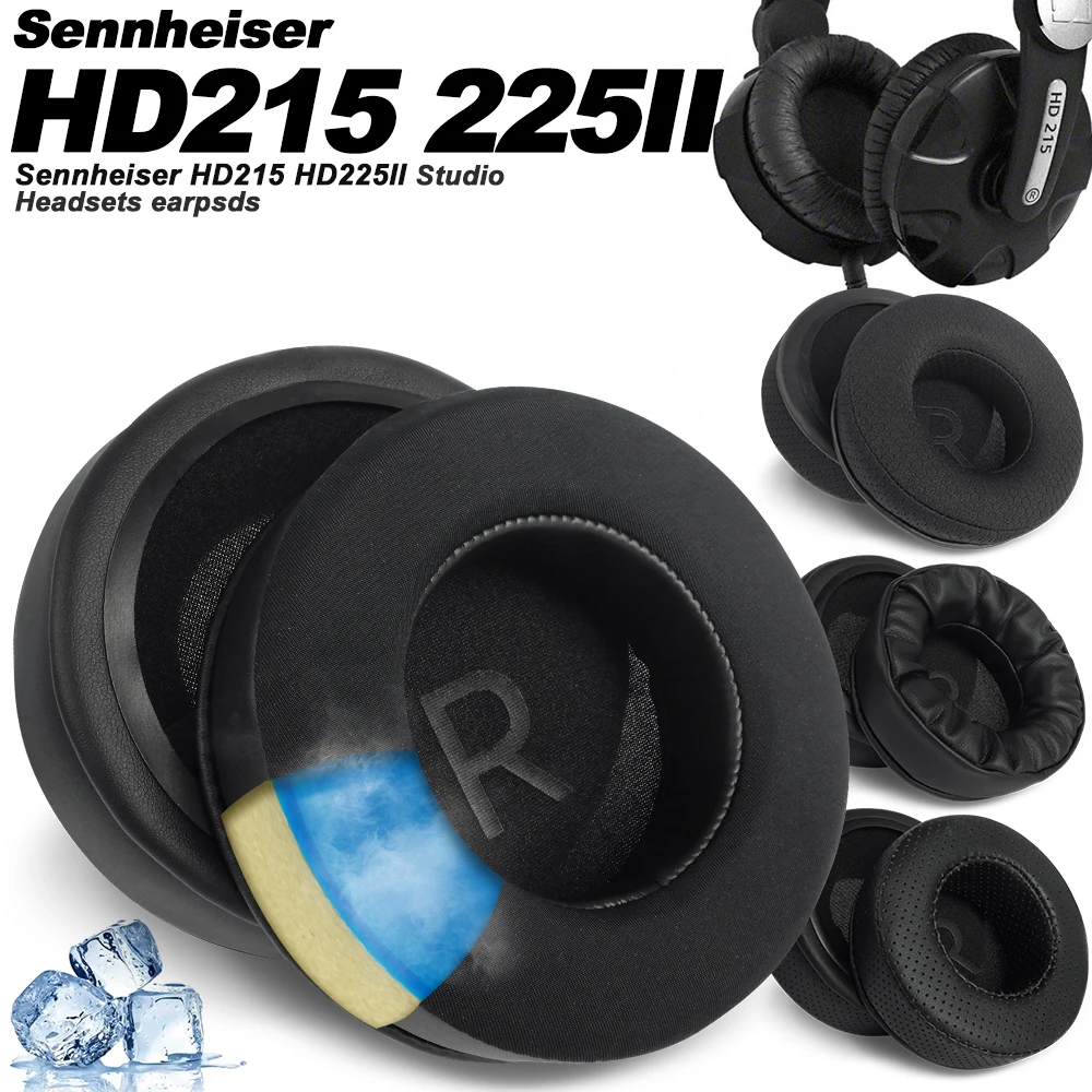 

Earphone pads For Sennheiser HD215 HD225II replacement Earpads Mesh cloth Memory Covers Sponge Soft Protein