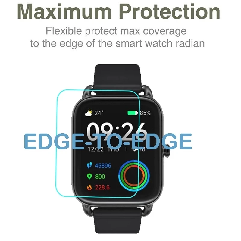 6 Pcs Soft Protective Film For Haylou Watch LS 01 02 LS05 Solar Screen Protector Hydrogel Film Not Glass Film Smart Watch Guard