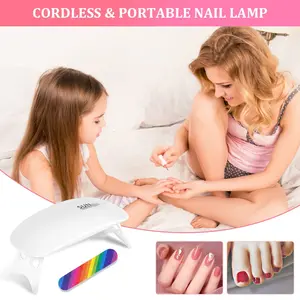 Lulaa Mini UV Professional nail lamp 60s/120s LED gel nail dryer with USB healing lamp accessory art tool 6 Main Sales Cabin UV Led Nail Gel - №1