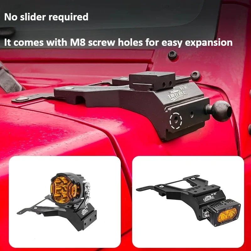 For BAIC BJ40 Car A-pillar Led Spotlight Expansion Bracket Non-destructive Quick Release Extended Range Hood LED Light Stand