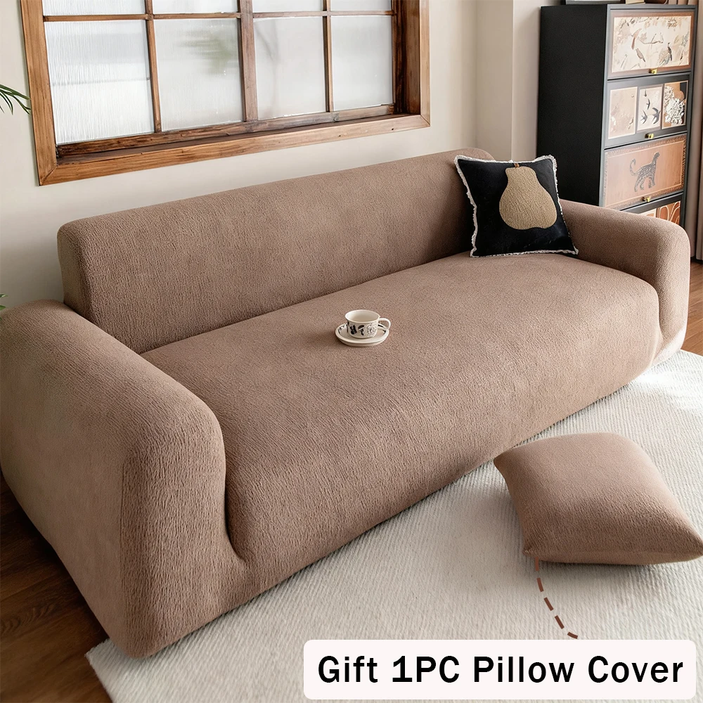 1PCH عالية الجودة القطبية الصوف تمتد كرسي أريكة يغطي ، حامي L على شكل أريكة 1/2/3/4 مقاعد المنزل الشيخول ناديان بدون بوكوف #2