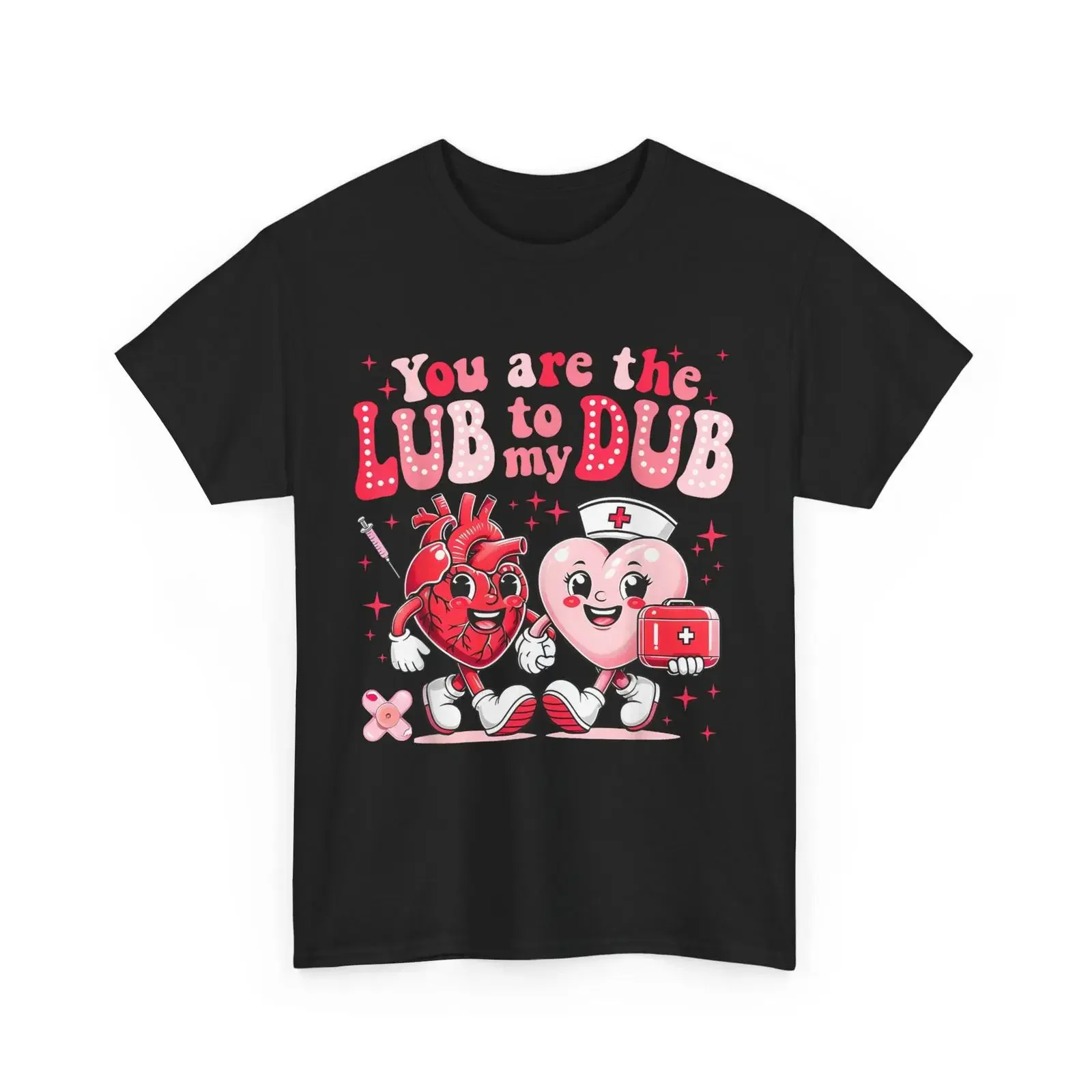 Youre The Lube To My Dub CVICU Nurse Valentine Cardiac T Shirt vintage Washed graphic Stretched Unisex Stylish Breathable