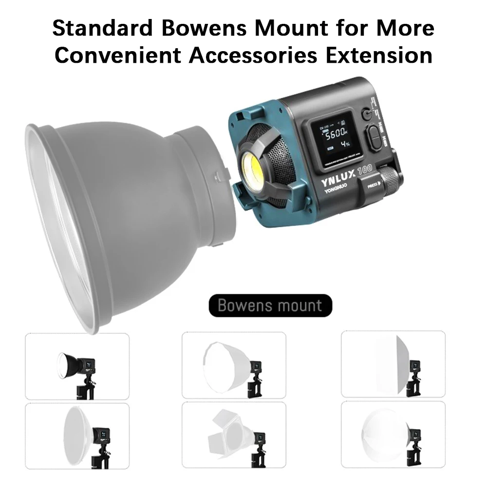 Yongnuo-YNLUX100 Pro Compact LED Video Light, COB Photography Fill