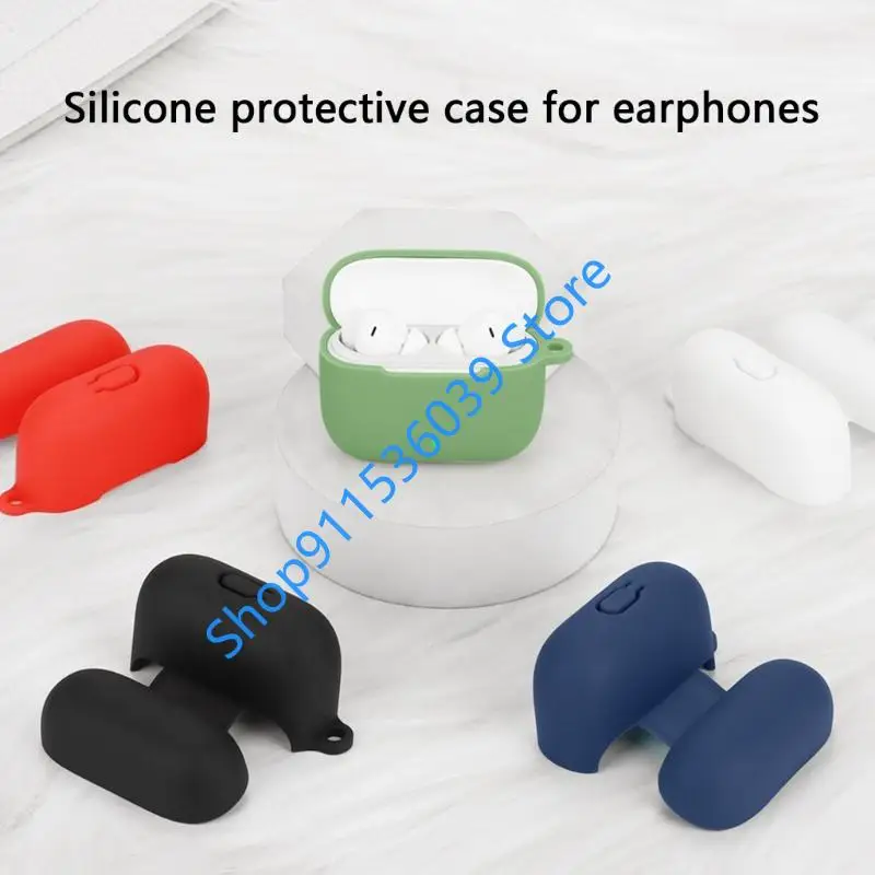 حافظة واقية من السيليكون لهاتف OPPO Enco R4 حافظة حماية لسماعات الرأس اللاسلكية وغطاء مضاد للغبار