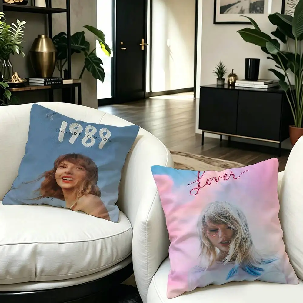 Singer T-Taylor-S-Swift-ES T-TTPD 45*45cm Cushion Cover Pillow Cover Decor Pillowcase Home Pillowcase for Couch Pillow