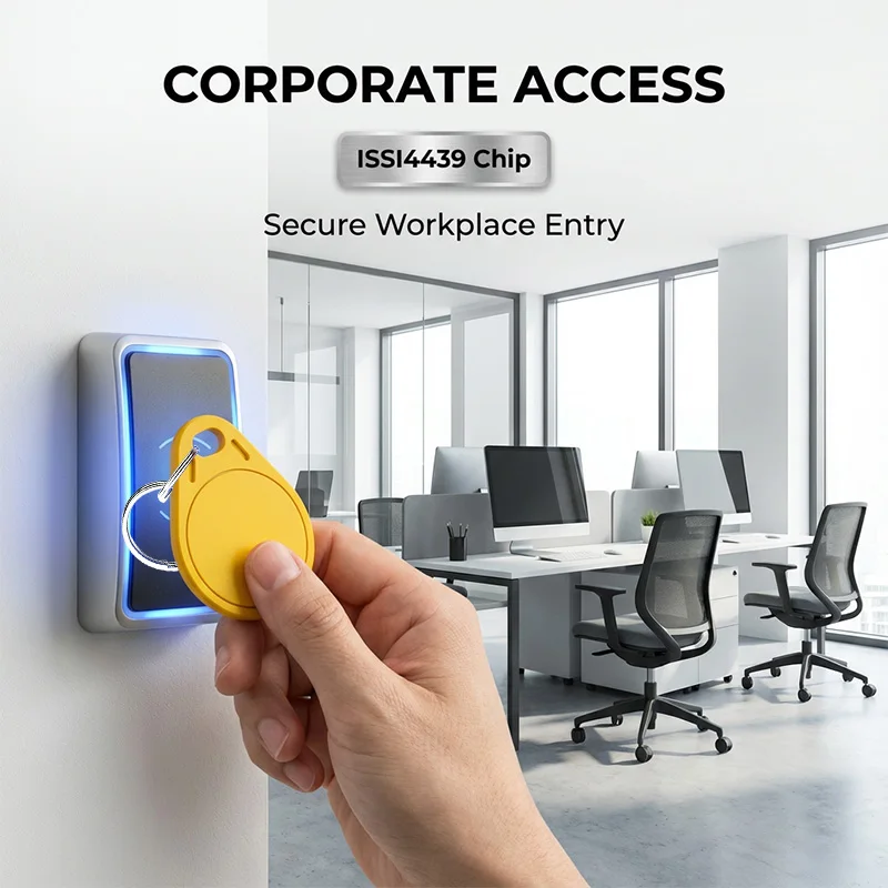 ISSI4439 13.56MHz RFID Keykobs Read Only Compatibility M1/S50 Proximity IC Smart Card Token Tag Key Fobs For Access Control Syst