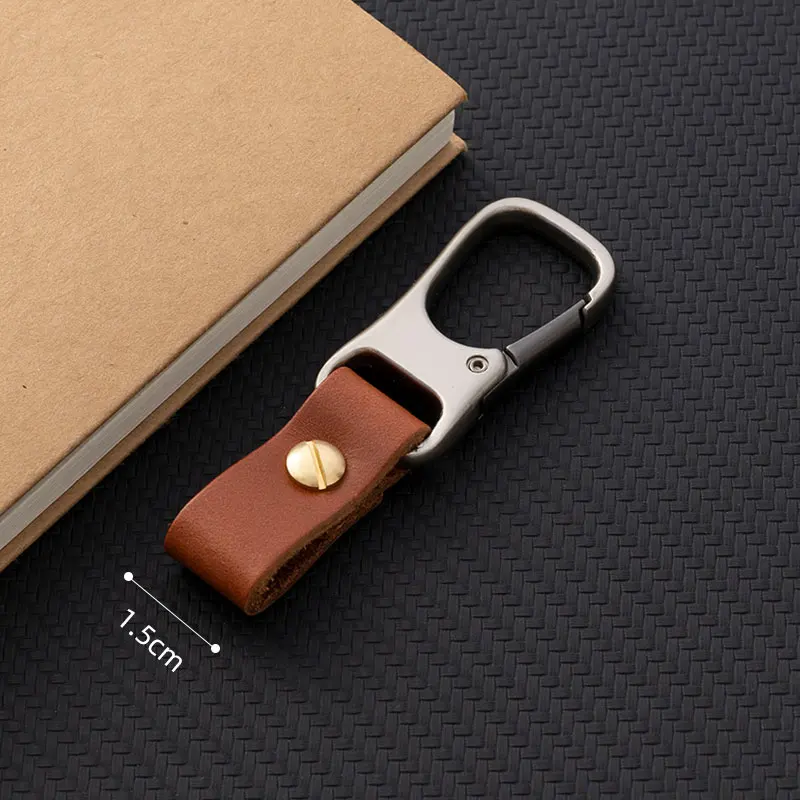 Genuine Leather Key Smart Keychain for Car Key Handmade Wallet DIY Car Keychain EDC Pocket Key Holder Organizer Brand Quality