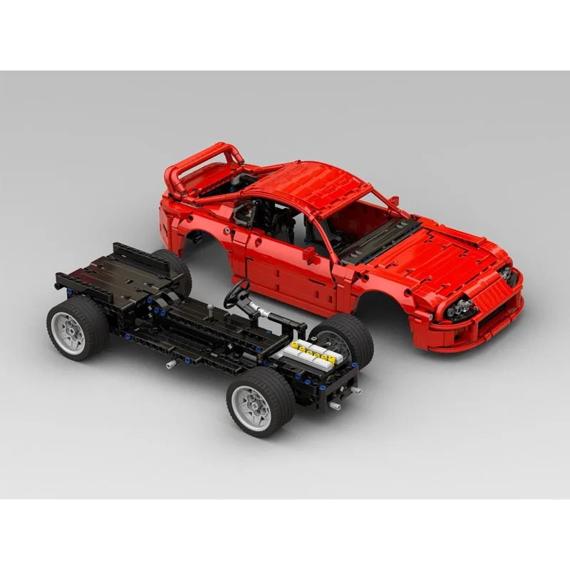 Hot New MOC-209553 Limited Edition Sports Red 1:12 Supercar Building Block Model 1287 Parts MOC Adult Birthday Toy Gift
