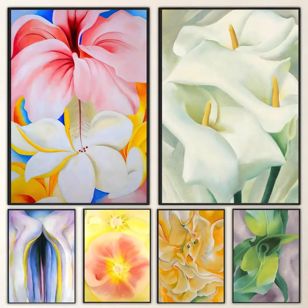 Artist G-Georgia O-OKeeffe Poster HD art, waterproof, sticky wall, home decoration (living room, bedroom, bar), aesthetic