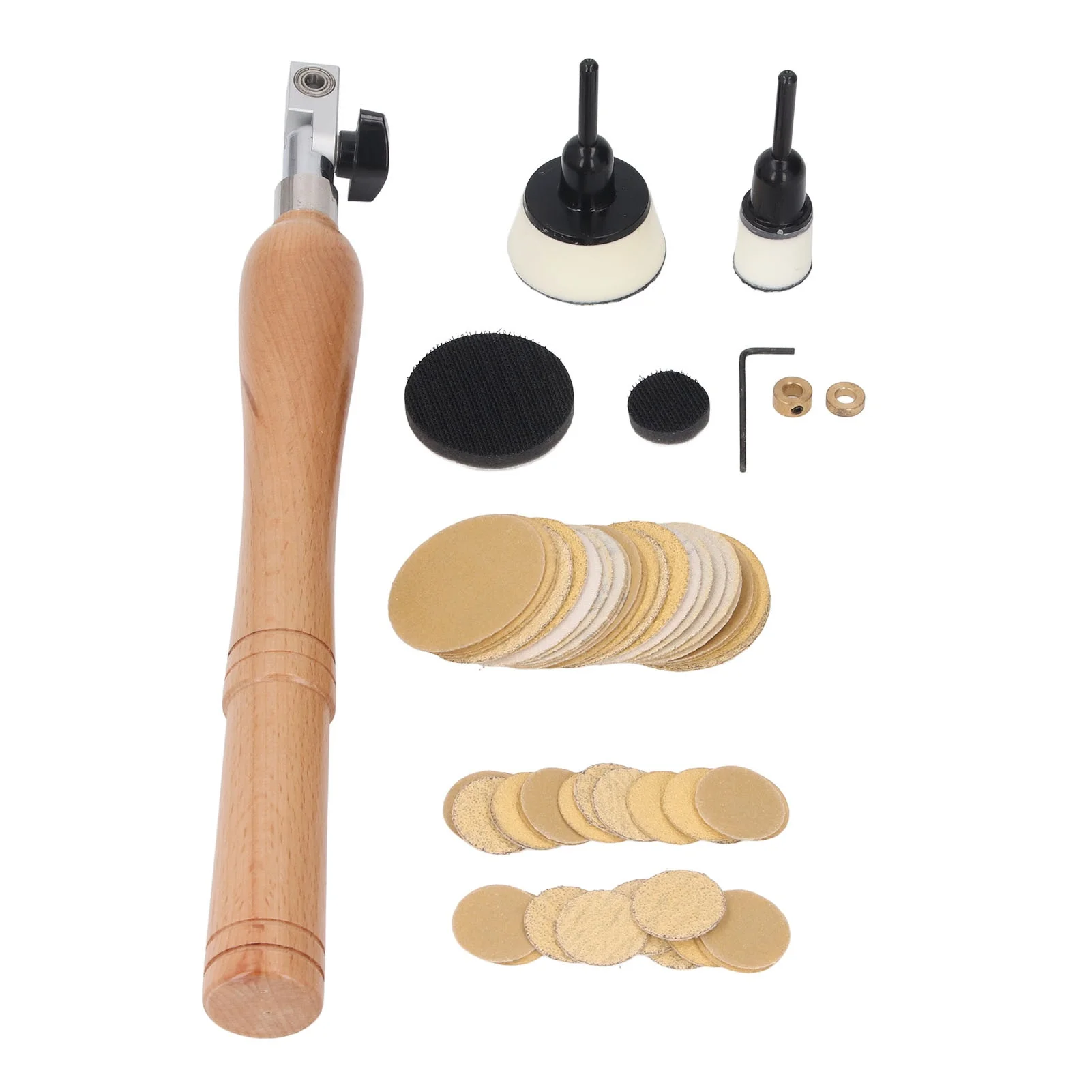 kit-de-lijadora-de-mano-con-mango-de-madera-almohadillas-de-1-y-2-pulgadas-50-discos-de-lijado-para-pulir-y-trabajar-en-acabados