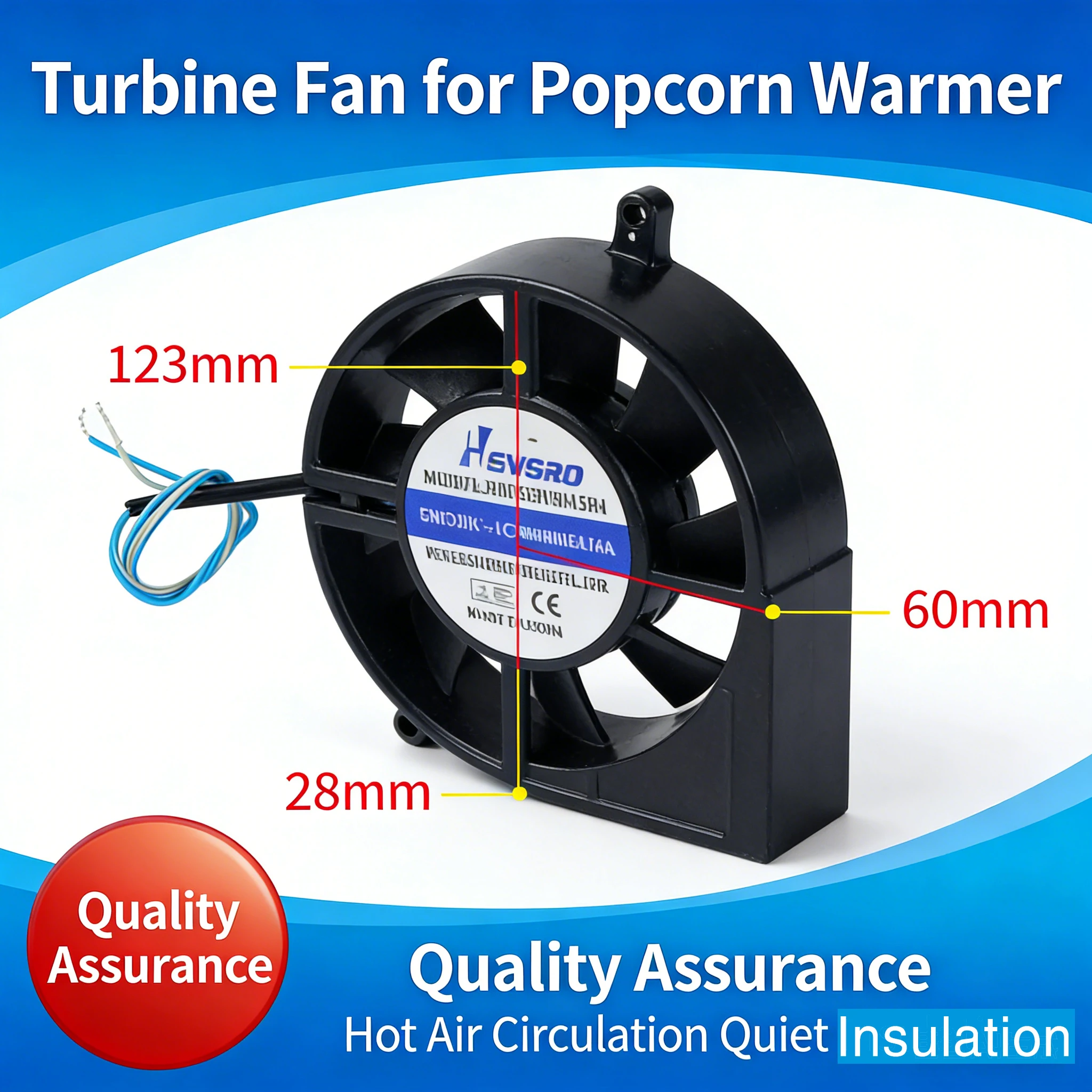 

Popcorn machine Insulated cabinet Special fan Turbine hot air Circulating fan Silent Insulated display cabinet Accessories
