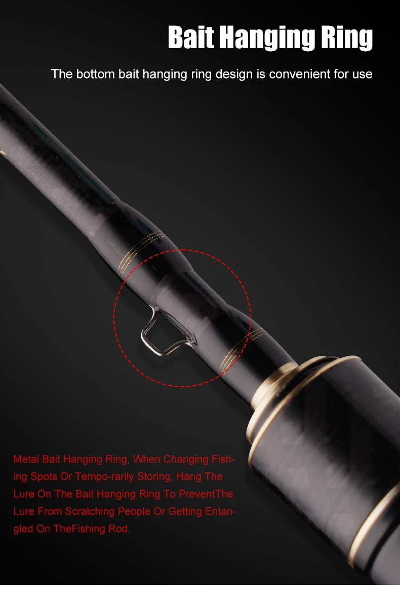 SPURS Pro Light Game Angelrute 1,86 2,15 m UL/L Schnelle Aktion FUJI Guide Spinning Casting Carbon Angelrute für Forelle Rochfish Bass – Detail 11