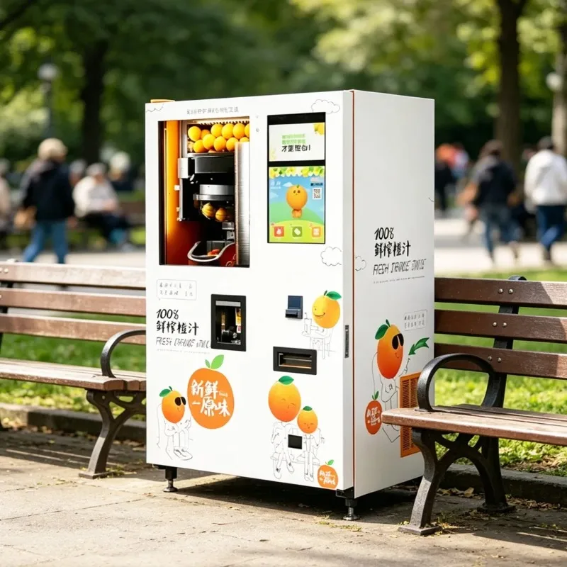 FL Customized Wholesale Multi Scenario Orange Juice Vending Machine with Zero Additive Pure Squeezing Tech
