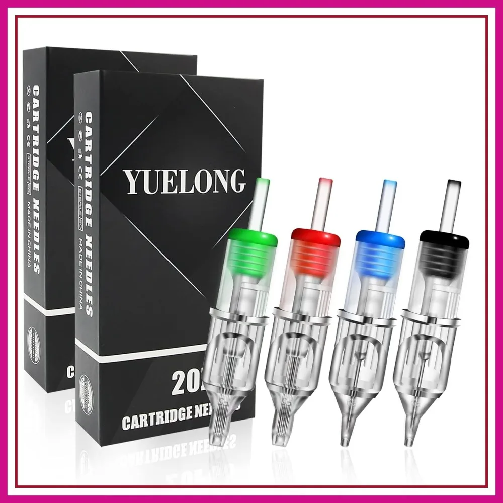 

40pcs Tattoo Cartridge Needles Mixed Round Liner Shader Magnum 3RL 5RL 7RL 9RL 7RS 9RS 7RM 9RM Assorted with Membrane