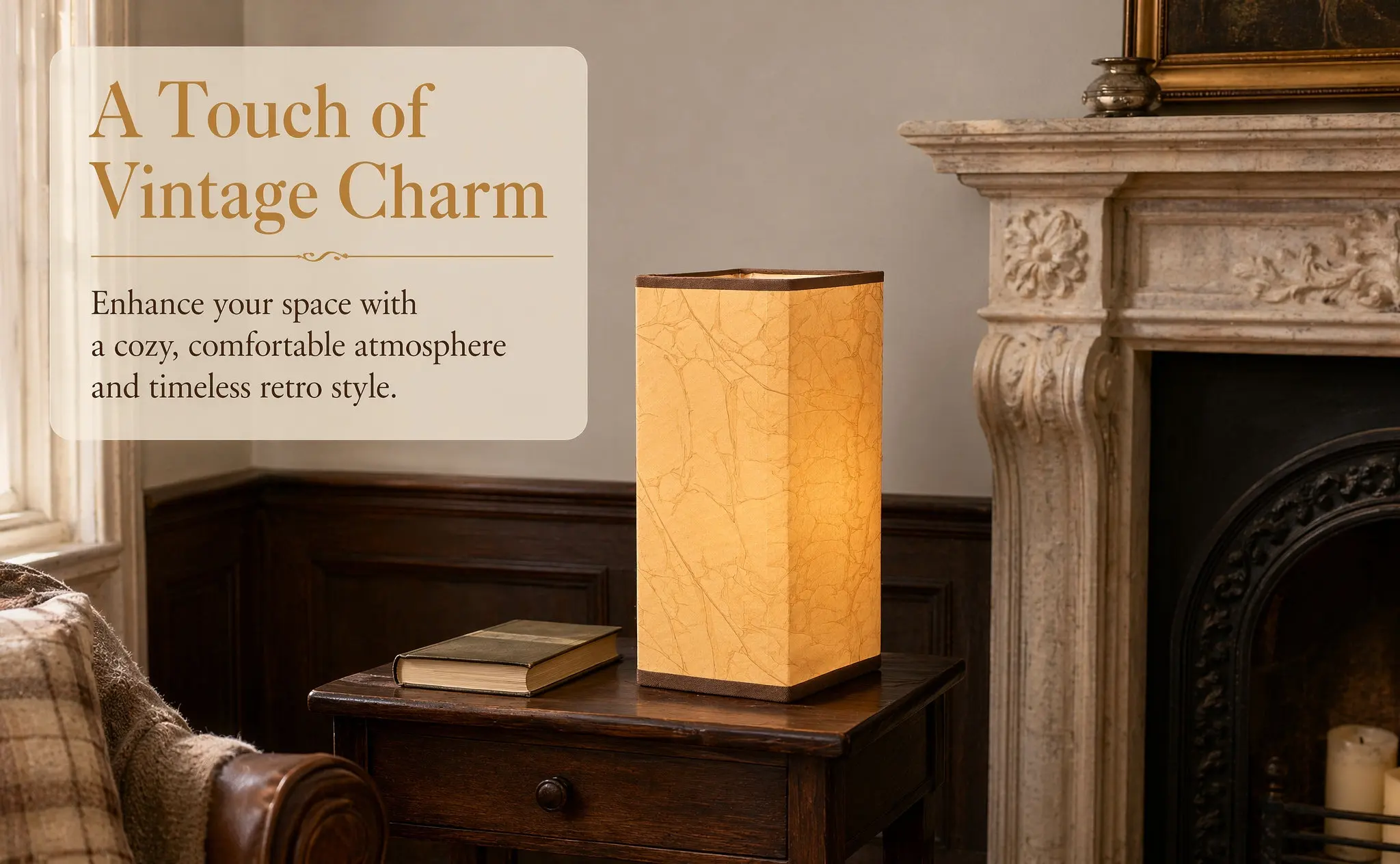 Barrel Lamp Shade Sturdy Paper Construction Private Space Light Cover for Pendant Ceiling Lamp Bedroom