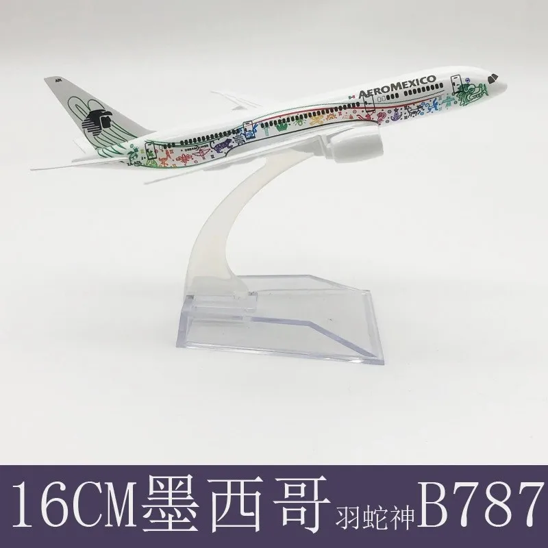 

Масштабная модель самолета Aeromexico B787 1/400, 16 см, литая под давлением, из сплава, коллекционная, подарок для мальчика