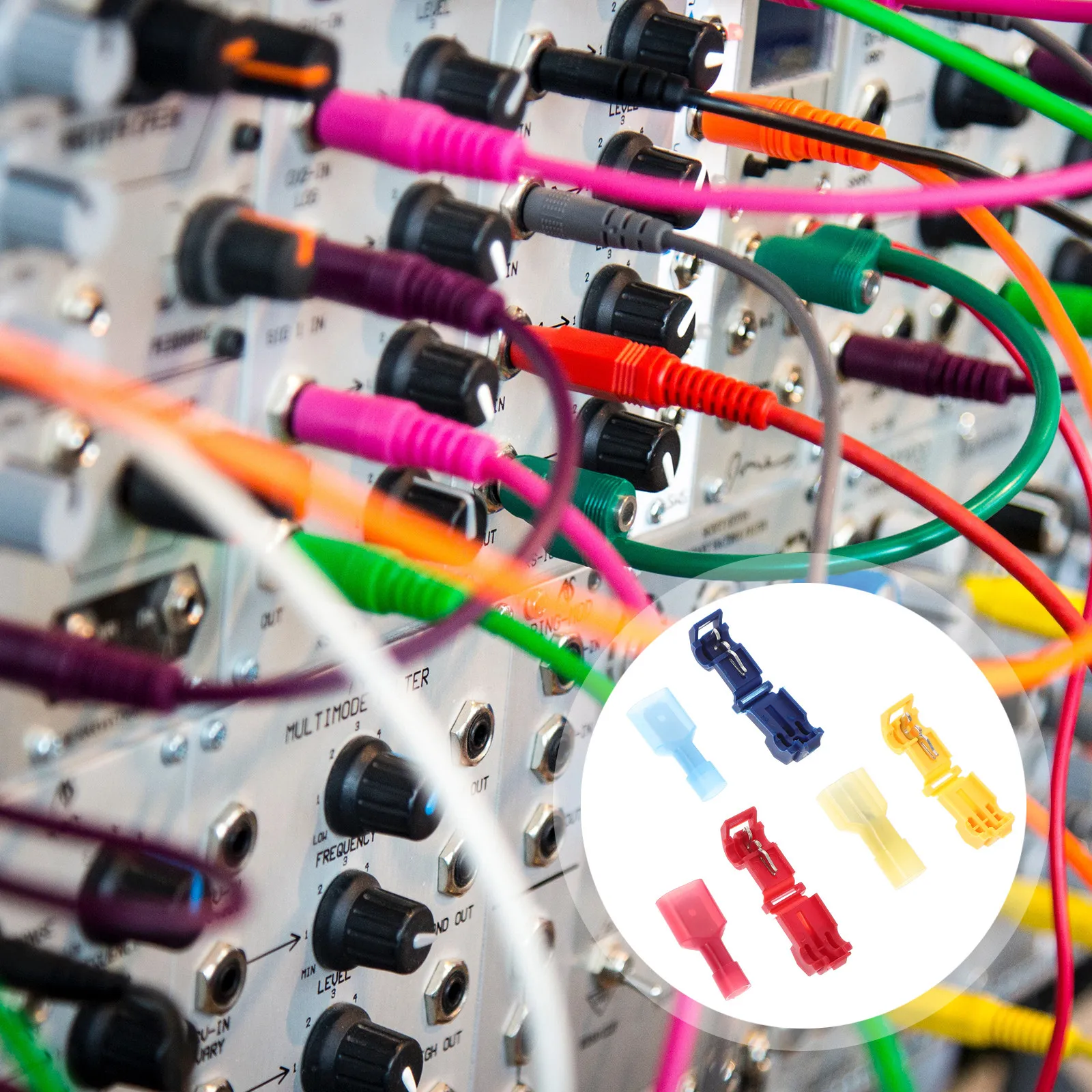 T Tap Wire Connectors 60Pcs Quick Splice Self Stripping Electrical Terminals Male Spade Disconnects