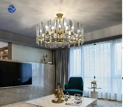 Yun Yi Post-modern Living Room Chandelier K9 Crystal Chandelier Luxury Dining Room Lamp