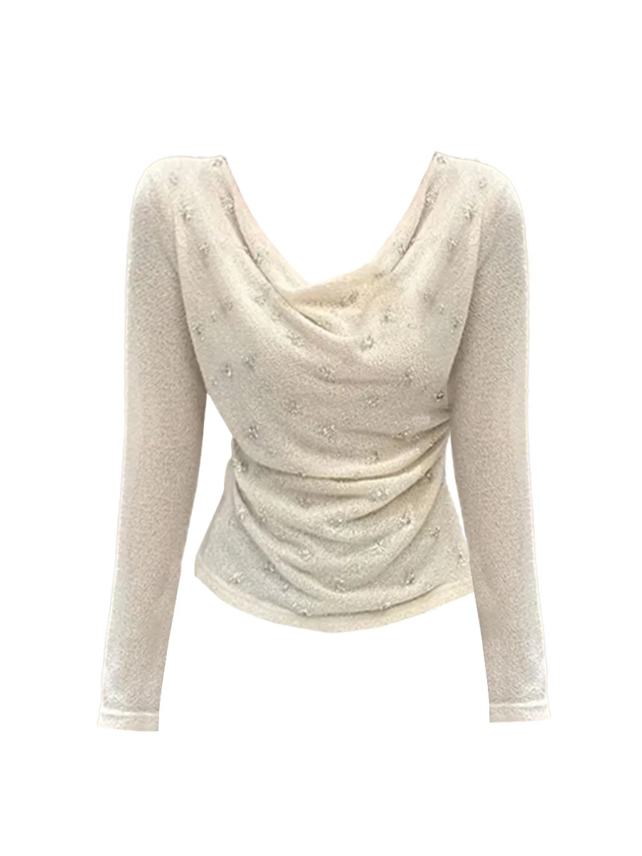 

plus Size Knitwear Casual Sle Slim Fit Long Sve Women's Inner Wear Spring New Sle Faionable Casual Faion