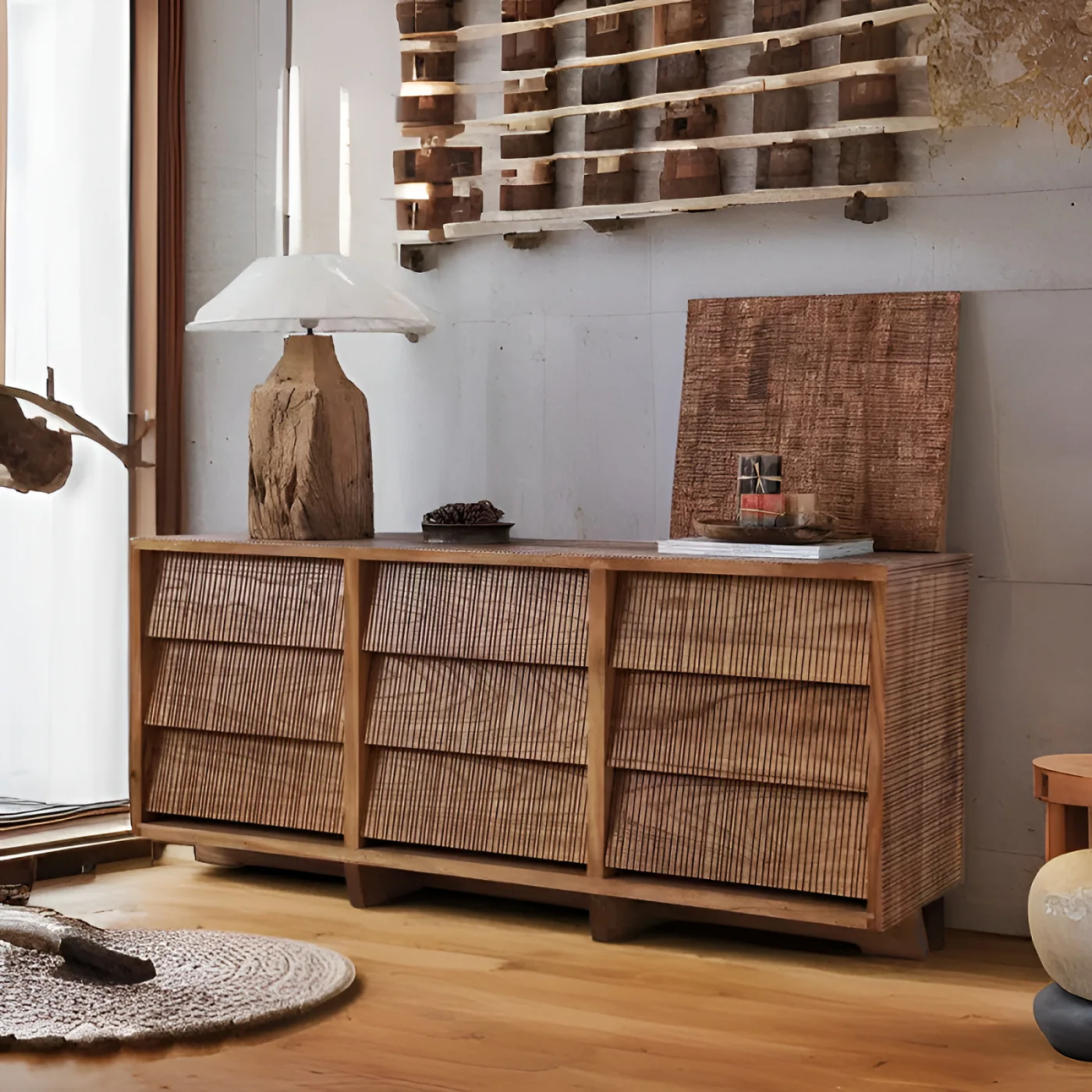 

Входной шкаф для гостиной из массива дерева, обеденный боковой шкаф, средневековый шкаф для хранения в семье, японский шкаф с девятью ведрами