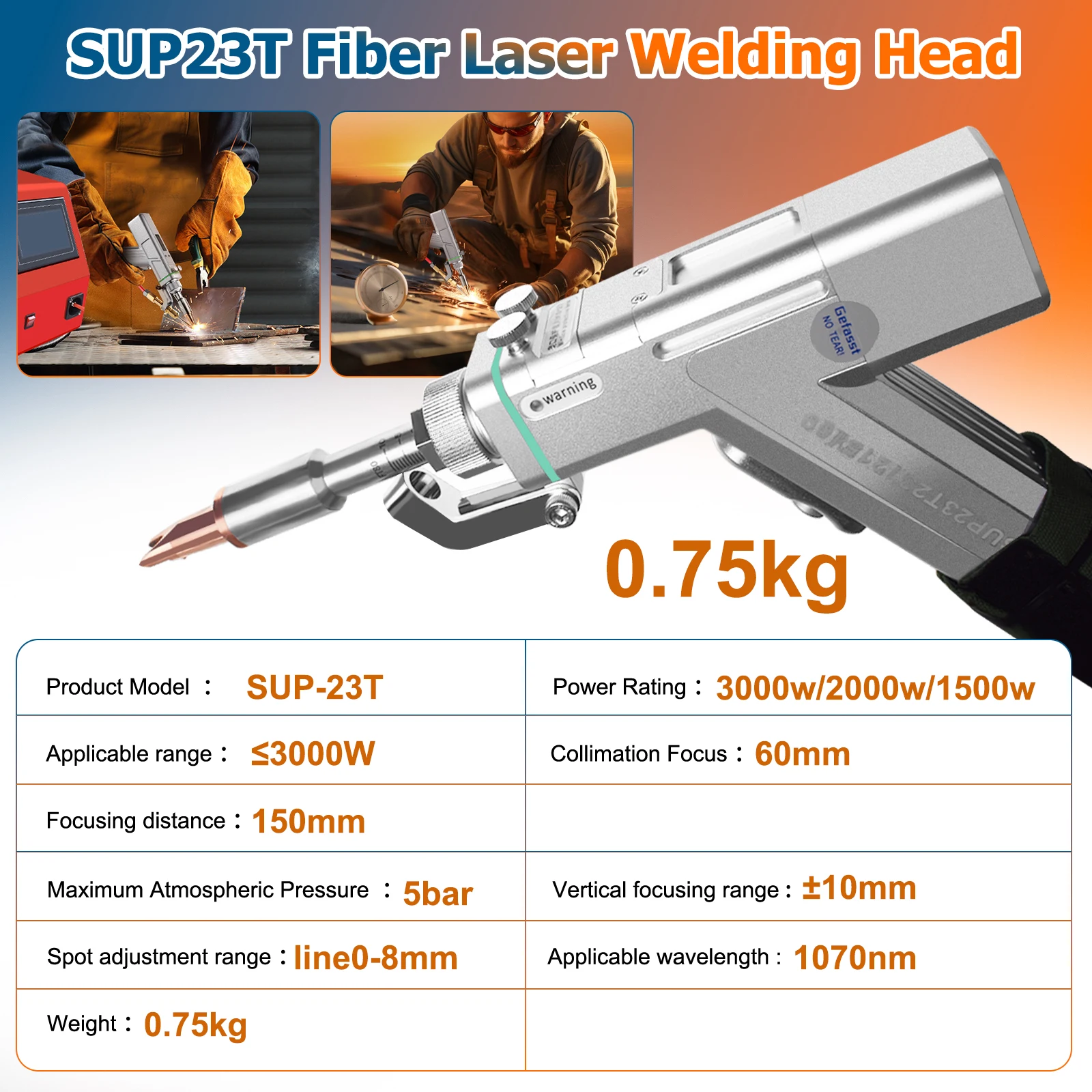 STOCK UE 4 in 1 Saldatrice laser 2000W Saldatore laser a fibra Pulizia Saldatura Taglio Raffreddamento ad acqua per metallo STOCK USA