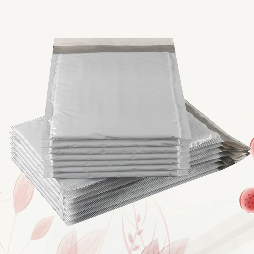 50Pcs Premium Grey Bubble Envelope Self Seal Poly Mailers Shockproof Scratch Resistant for E-Commerce Shipping Packaging Postal