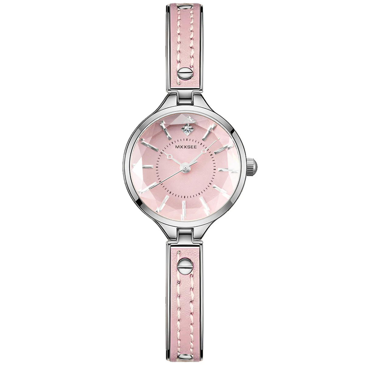 شاشة عرض أنيقة للسيدات، عرض يدوي حساس، وقت سيدة فاخرة ومهارة صغيرة، مسند ذراع نصف يد، عرض حديد