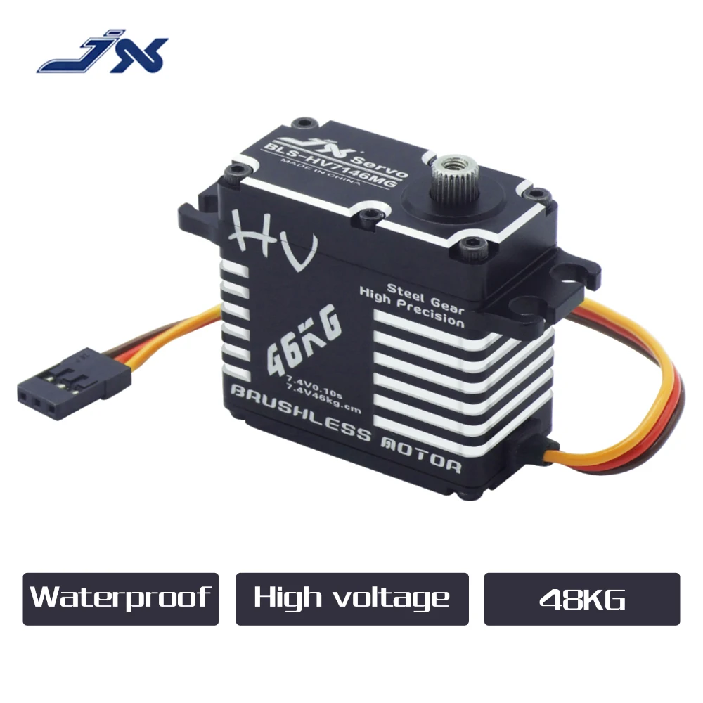 JX Servo BLS-HV7146MG 46KG Full CNC Digital Brushless Standard Servo impermeabile per RC Car Truck Crawler Helicopter Robot