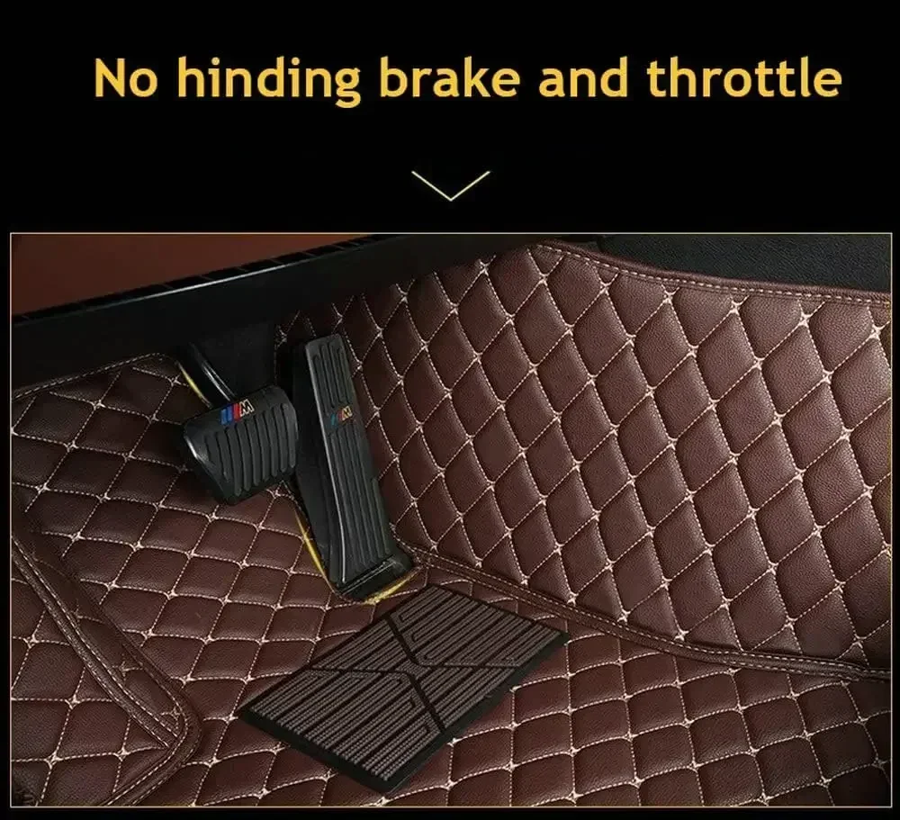 Custom Car Floor Mats For Mercedes-Benz C-Class W205 2015 2016 2017 2018 2019 2020 2021 Car Mats Floor Carpets Accessories
