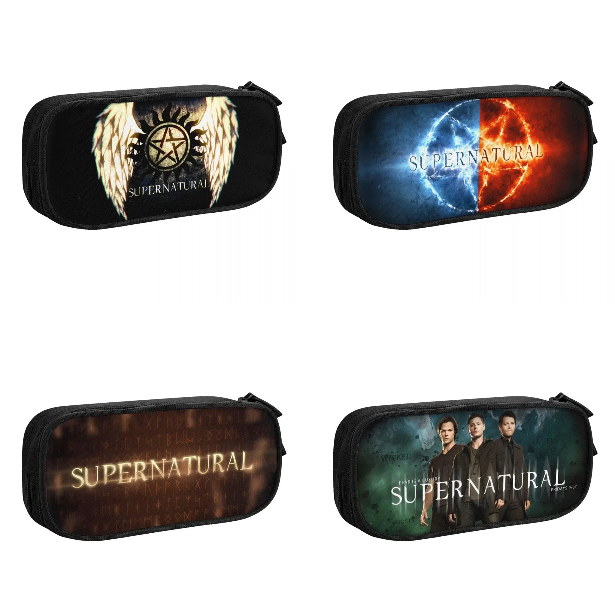 Estuche Supernatural de gran capacidad para lápices, bolsa de almacenamiento grande para oficina, colegio, caja organizadora