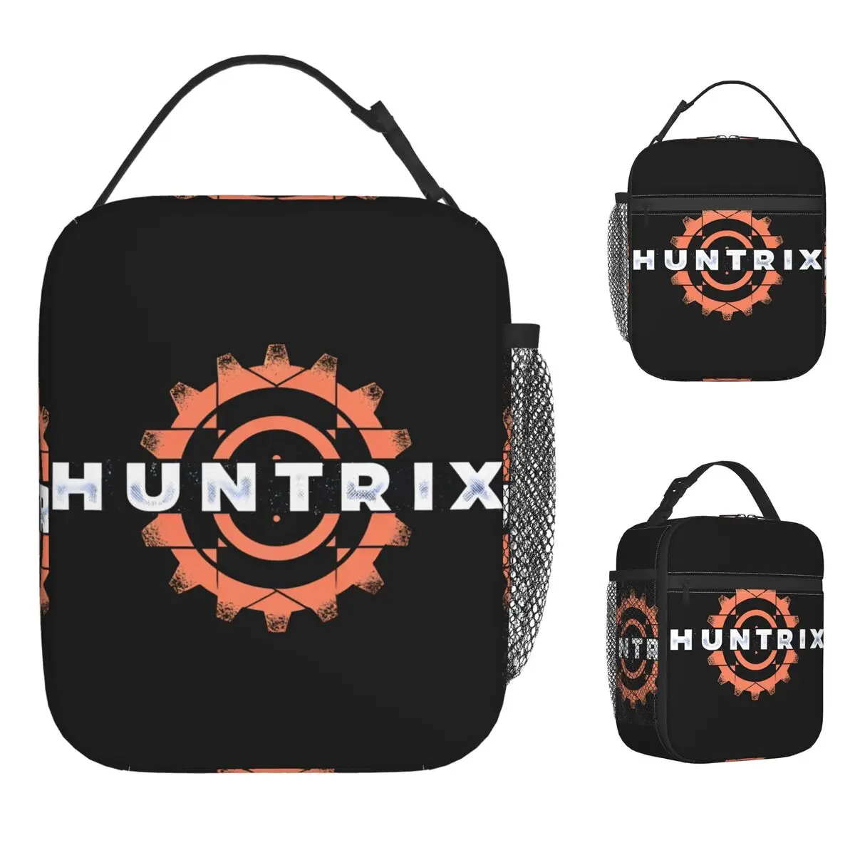 

Huntrix Demon Hunters Logo Lunch Bag Fashion Lunch Box For Women Picnic Portable Cooler Bag Oxford Print Thermal Tote Handbags