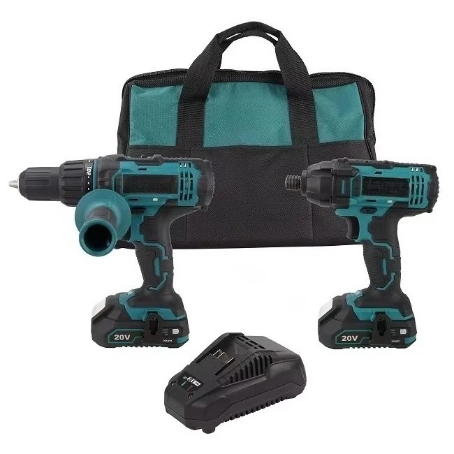 

Бестселлер, набор инструментов из 2 предметов, оригинальная заводская комбинированная аккумуляторная дрель и ударная отвертка, набор ручных сверл