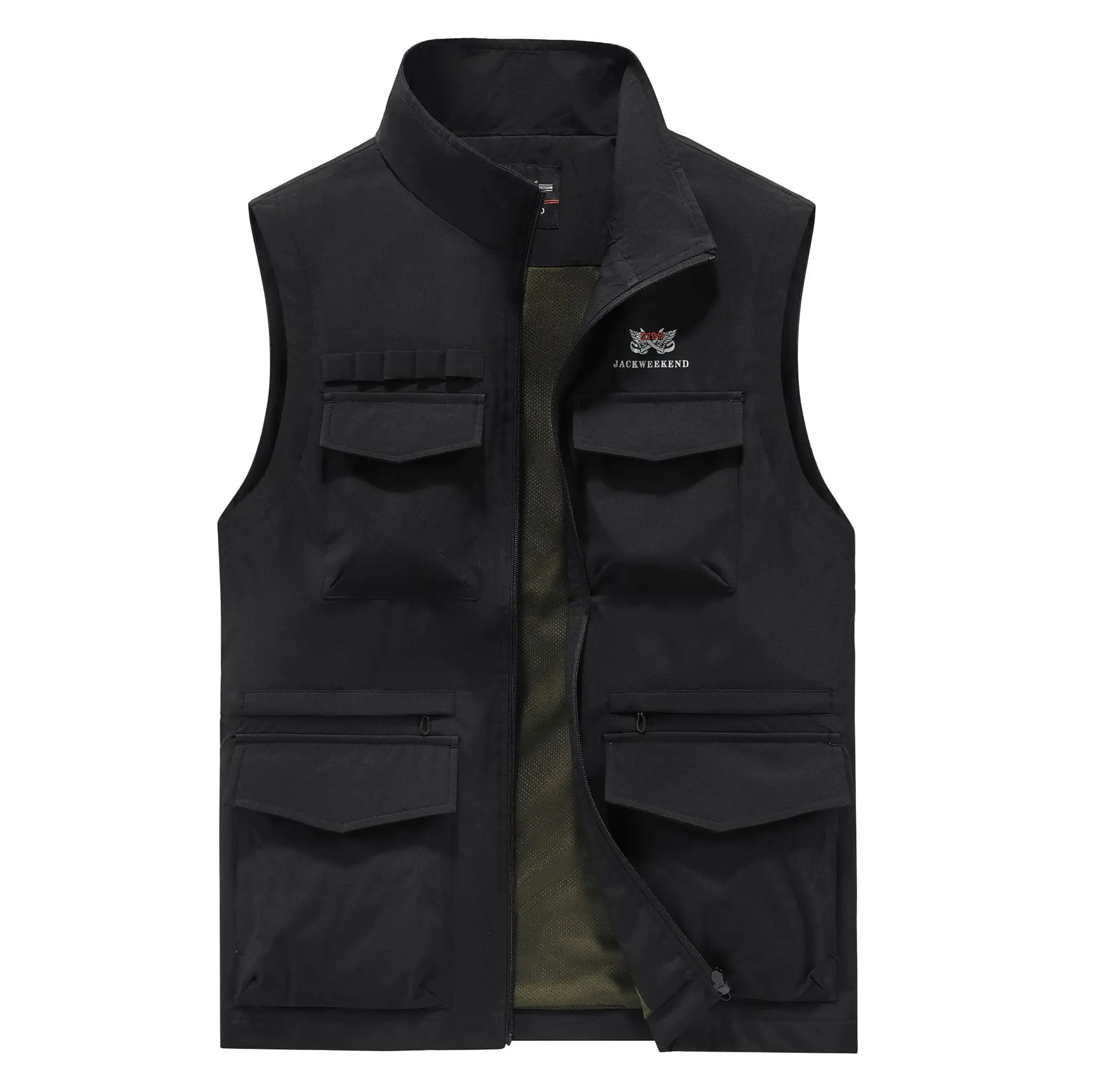 Casual waistcoat new spring and autumn thin multi-pocket vest outdoor all kinds of loose size men sleeveless jacket