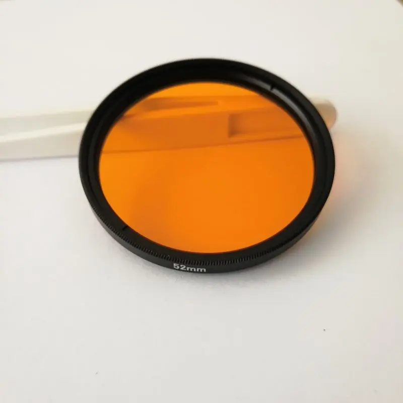 IR infravermelho filtro passa longo para fotografia de câmera, vidro óptico laranja, CB550, 550nm