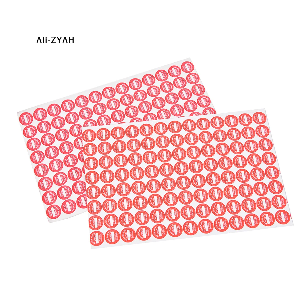 【YY】2 Sheets(total 208Pcs) 10mm Warranty Fragile Seal Label Sticker Universal Guaranteed VOID Stickers For DIY