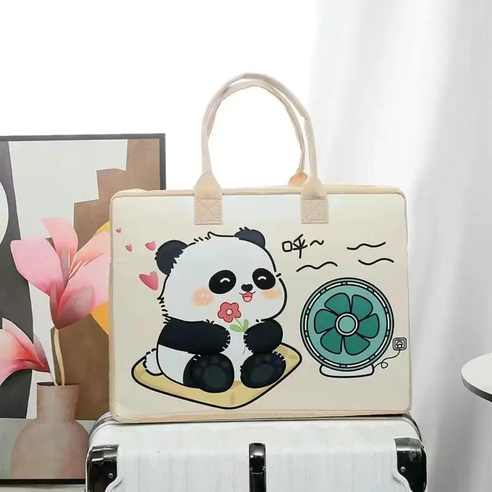 Cute Portable Capybara Felt Travel Bag Large Capacity Panda Duffel Bag Shoulder Bag Luggage Tote Bag Women