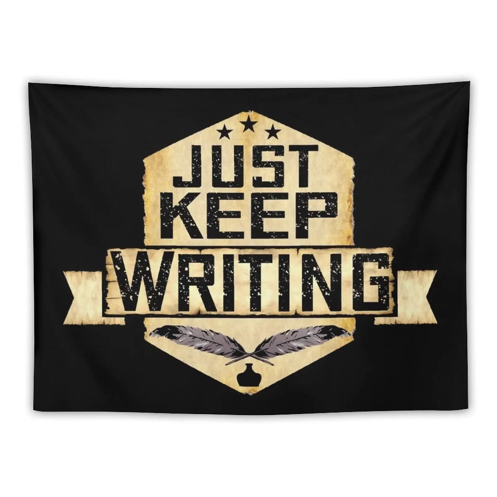 

Just Keep Writing Tapestry Home Decor Aesthetic Decorative Paintings Bedroom Deco Tapestry