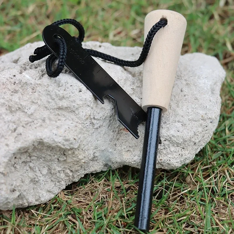 New Outdoor Survival Lighter, Windproof and Waterproof Bottle Opener Flint Umbrella Rope Sleeve, Magnesium Rod Scraper Lighter - Image 3