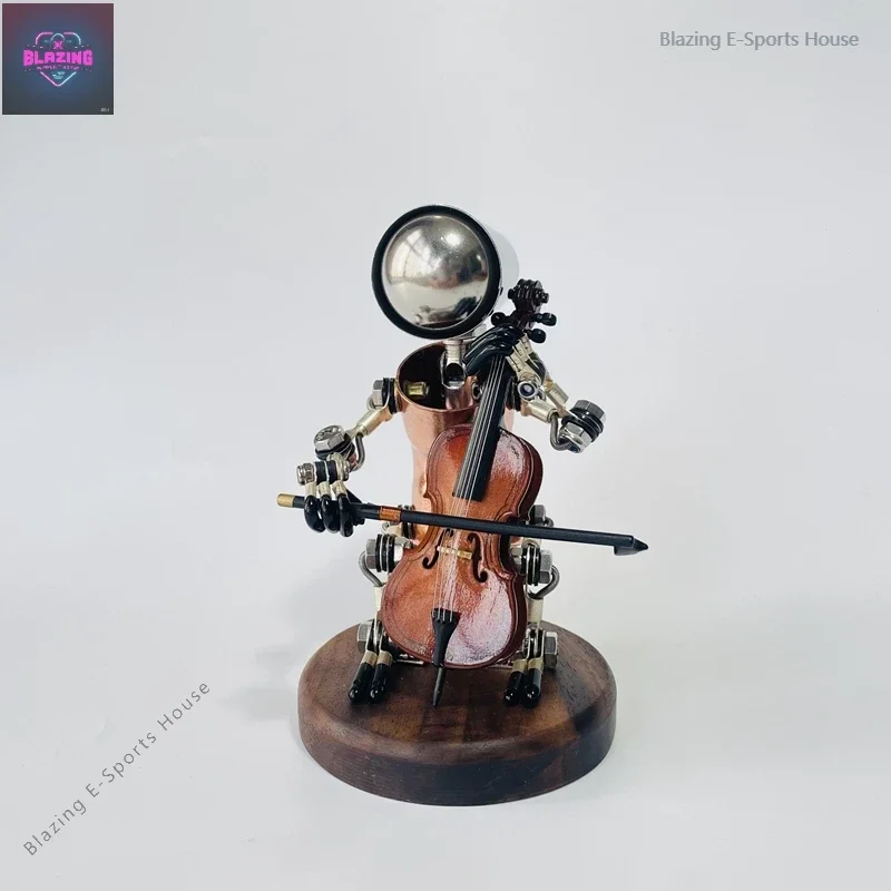 

Car ornament robot industrial style punk desktop aesthetic table set up good things music decorative instrument cellist