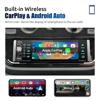 ESSGOO Jednodinový autorádio s hlavní jednotkou, bezdrátové, Carplay, Android Auto, 5 10 nejlepší prodej displej brnění x5 - №6