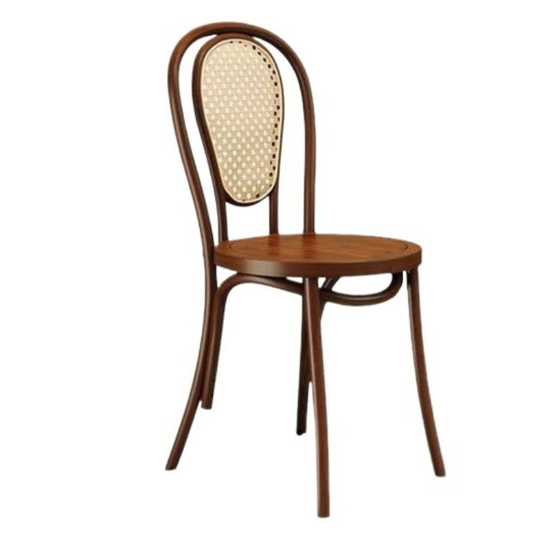 

American retro cafe Solid wood table and chair combination Internet celebrity Western restaurant