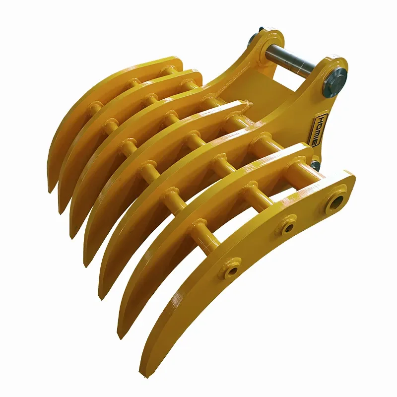 HOMIE High Quality Kubota KX57 Excavator  Root Stick Rake Bucket Attachment OEM Color for Sale