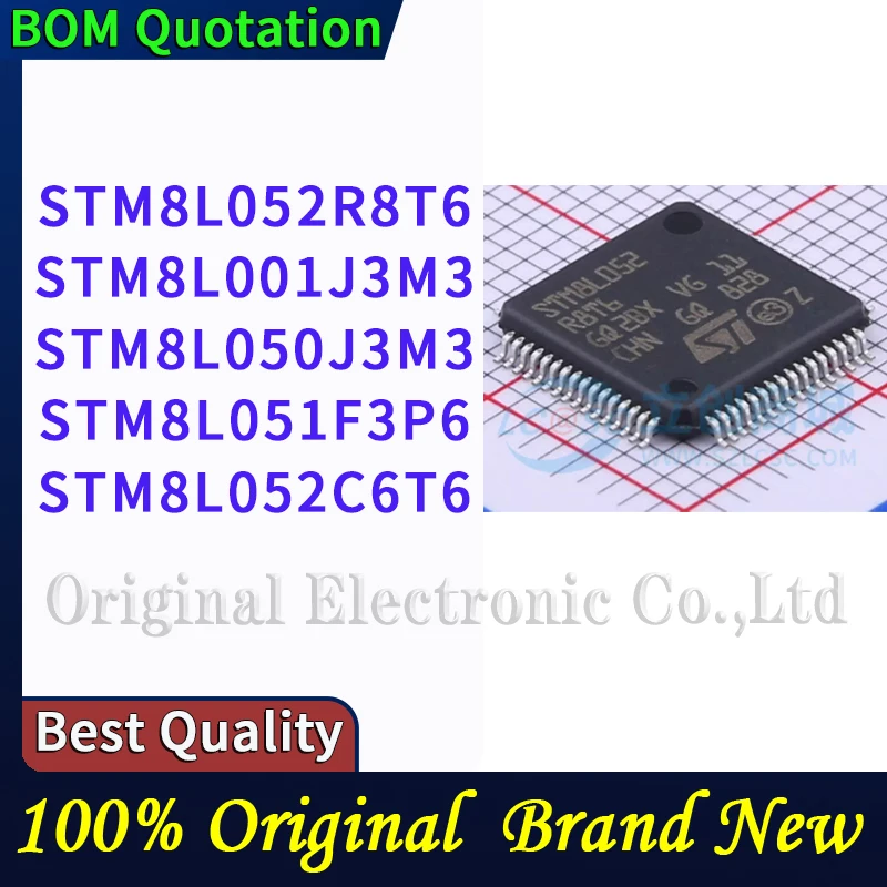 stm8l052r8t6-stm8l001j3m3-stm8l050j3m3-stm8l051f3p6-stm8l052c6t6-корпус-ПК